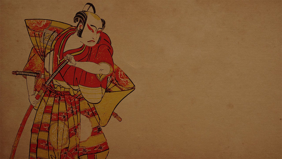 Malba japonské samuraje