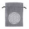 Pytlík dárkový Gifty Flower of Life 11 x 14 cm šedá