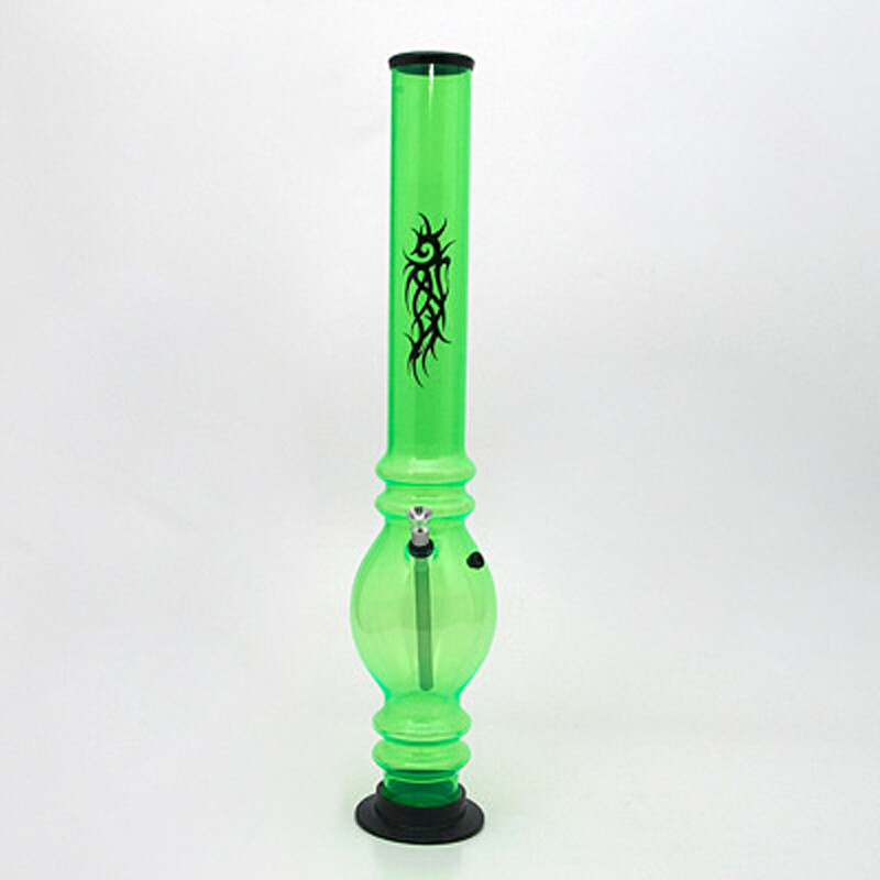Bong acrylic Ninja Tattoo UV 50 cm zelená