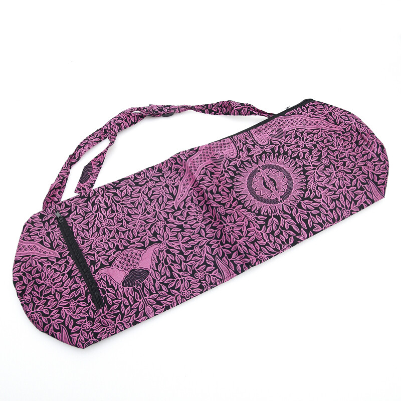 Yoga bag Leaves růžová 02