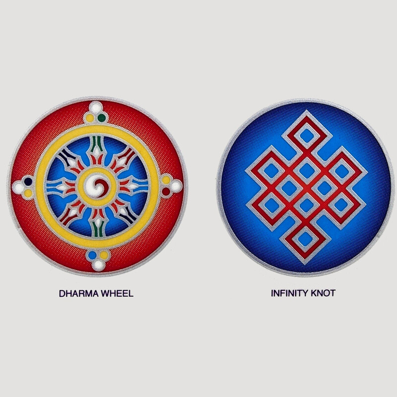 Mandala Sunlight M Dharma Wheel and Infinity Knot