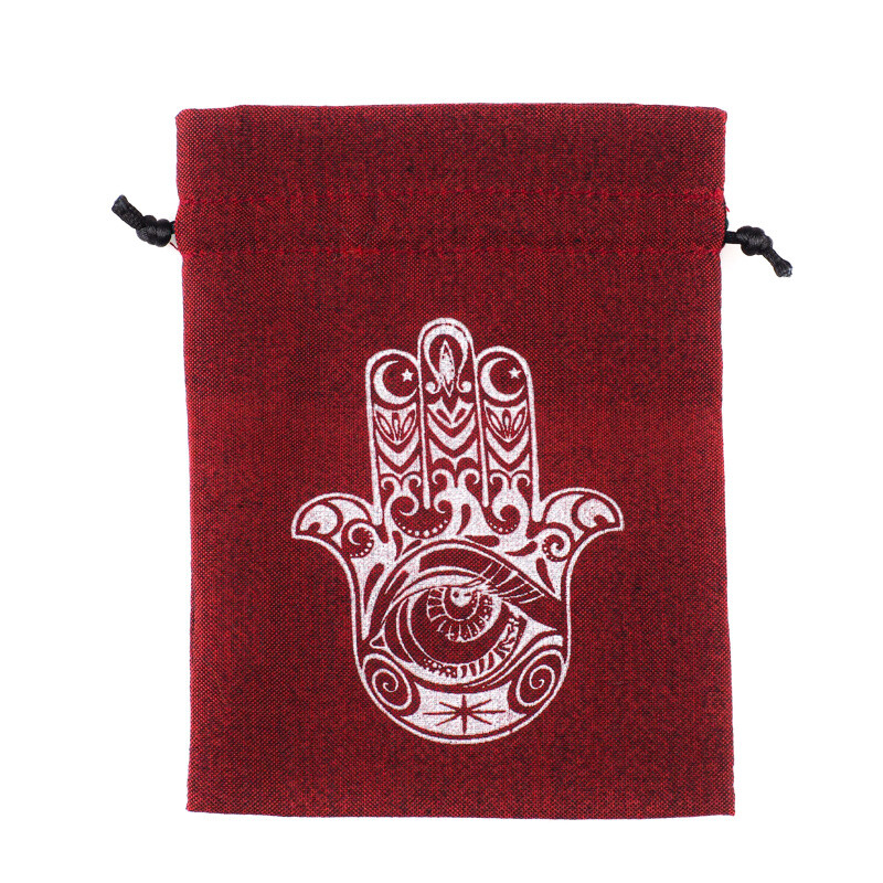 Pytlík dárkový Gifty Hamsa 11 x 14 cm vínová