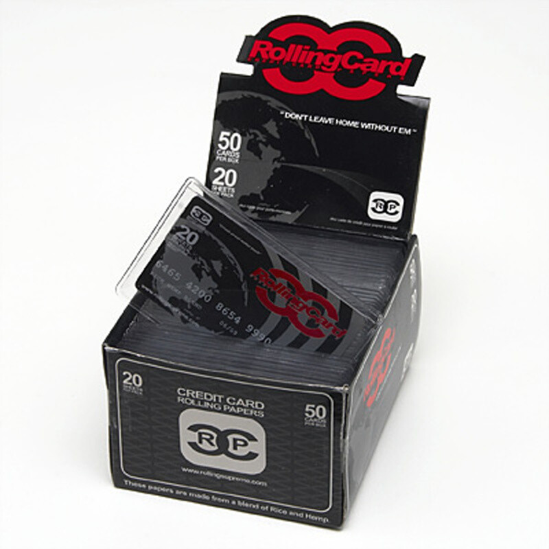 Cigaretové papírky Credit card rolling papers Box 50 ks