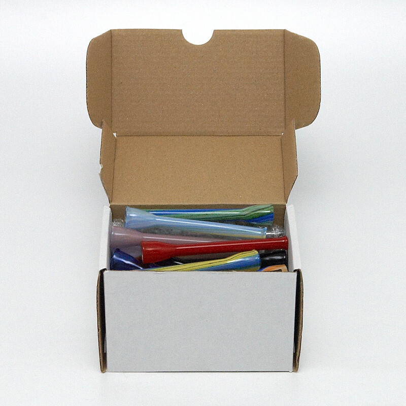 Skleněnka barevná Brko 9 cm Box 40 ks