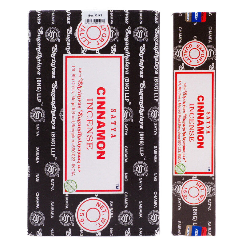 Indické vonné tyčinky Satya PK Cinnamon 15 g