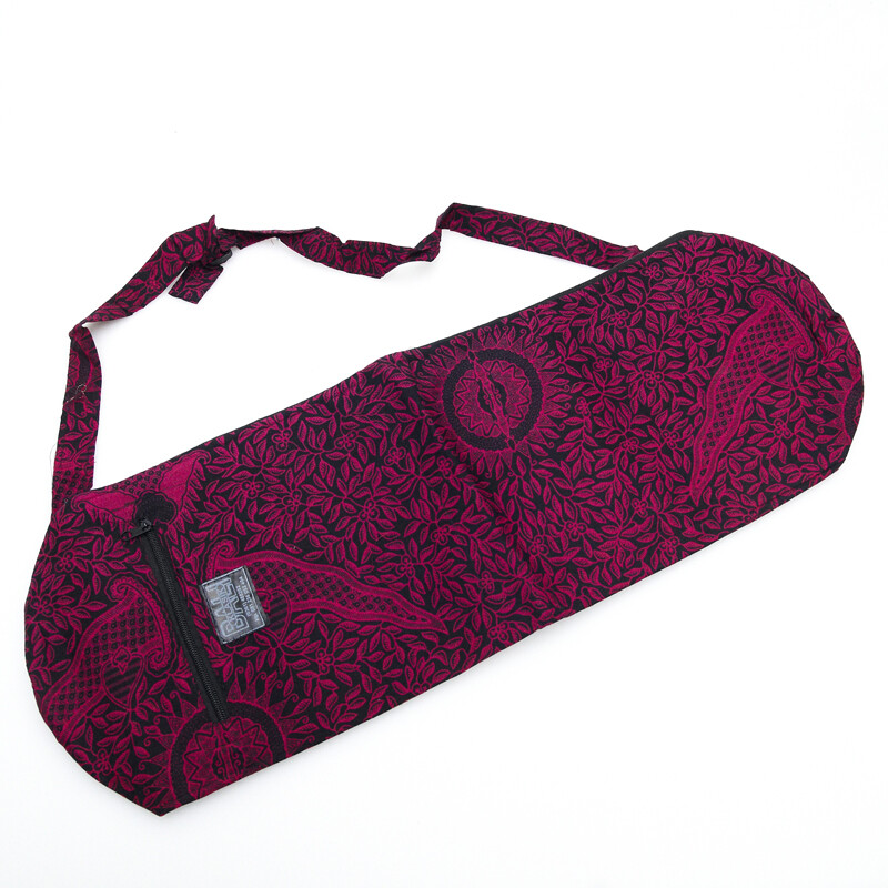 Yoga bag Leaves růžová 01
