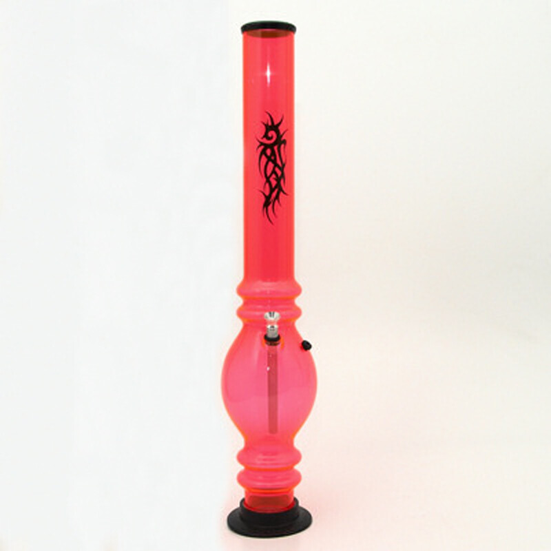 Bong acrylic Ninja Tattoo UV 50 cm oranžová