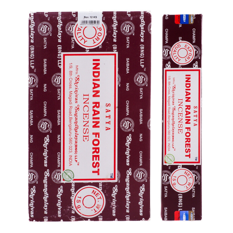 Indické vonné tyčinky Satya PK Indian Rain Forest 15 g