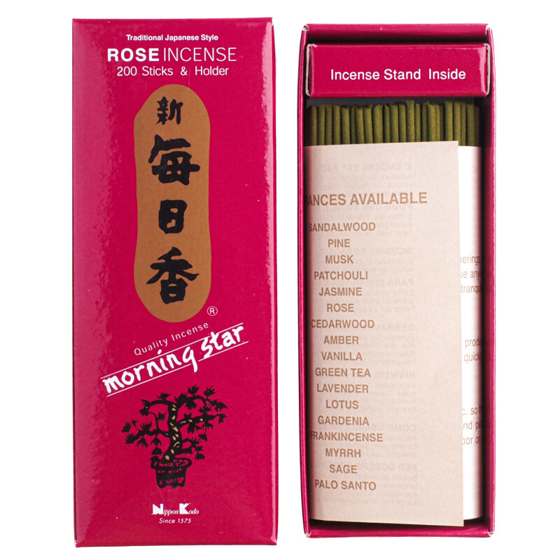 Japonské vonné tyčinky Nippon M/S 200 ks Rose