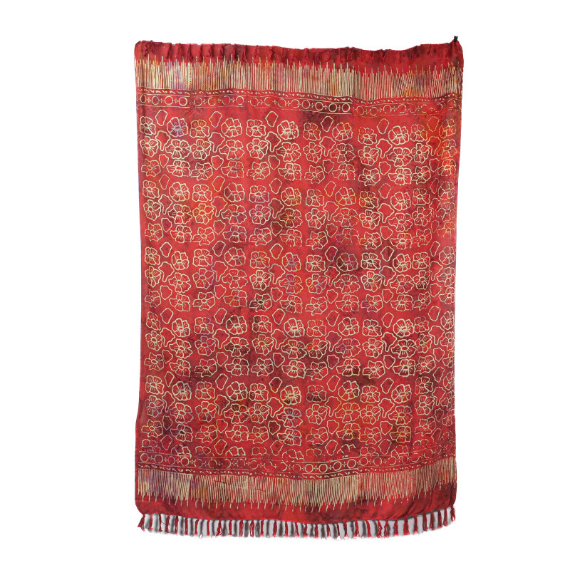 Pareo Sarong Bali Mentari červená 160 x 118 cm