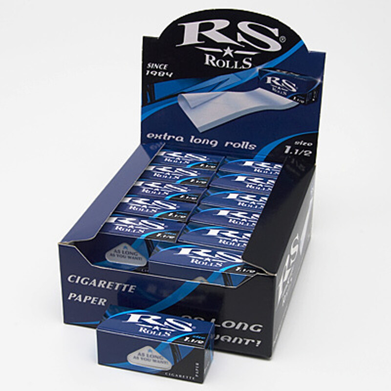 Cigaretové papírky RS Rolls paper 1 1/2 Blue Box 24 ks