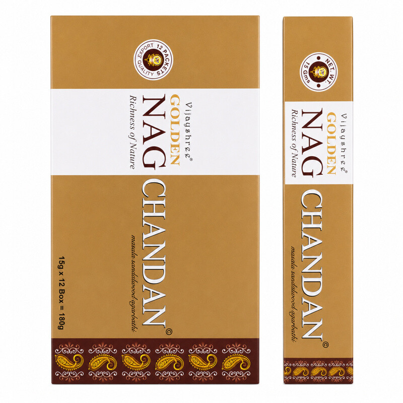 Indické vonné tyčinky Vijayshree Golden Nag Chandan