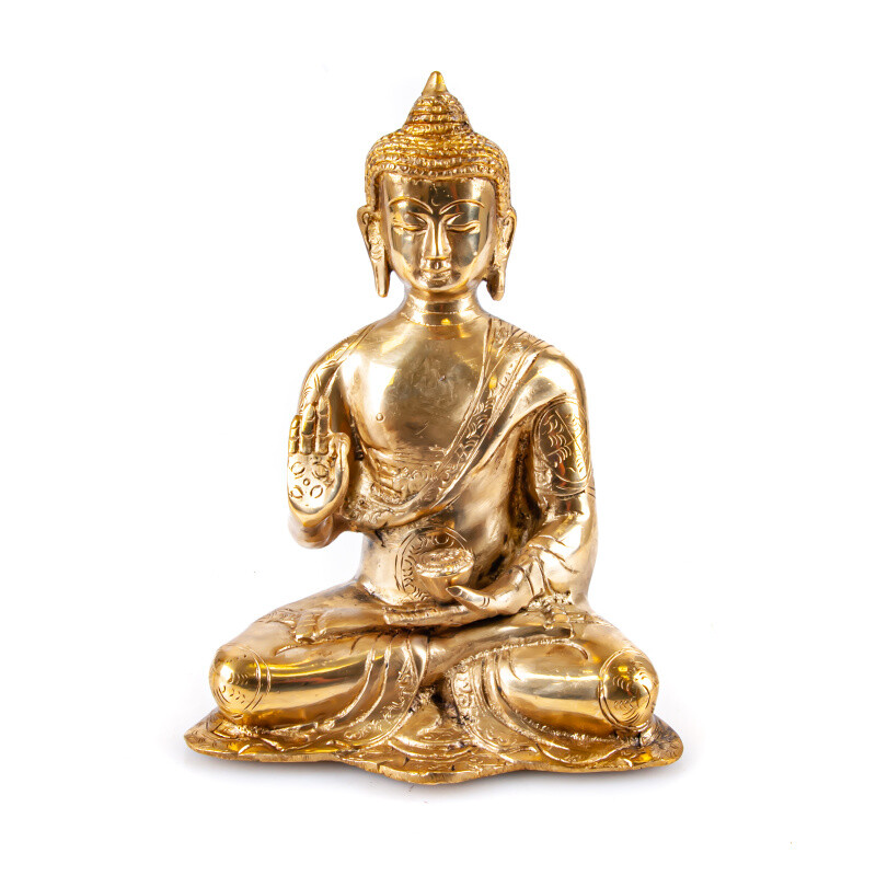 Soška kov Buddha 20 cm 01
