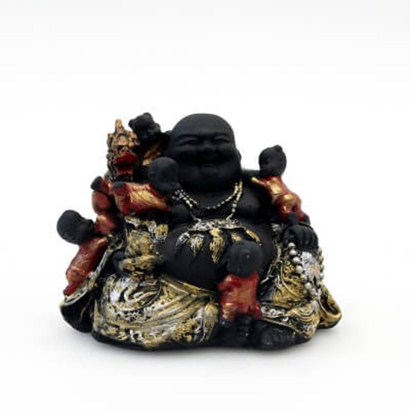 Soška resin Happy Buddha 11 cm 04