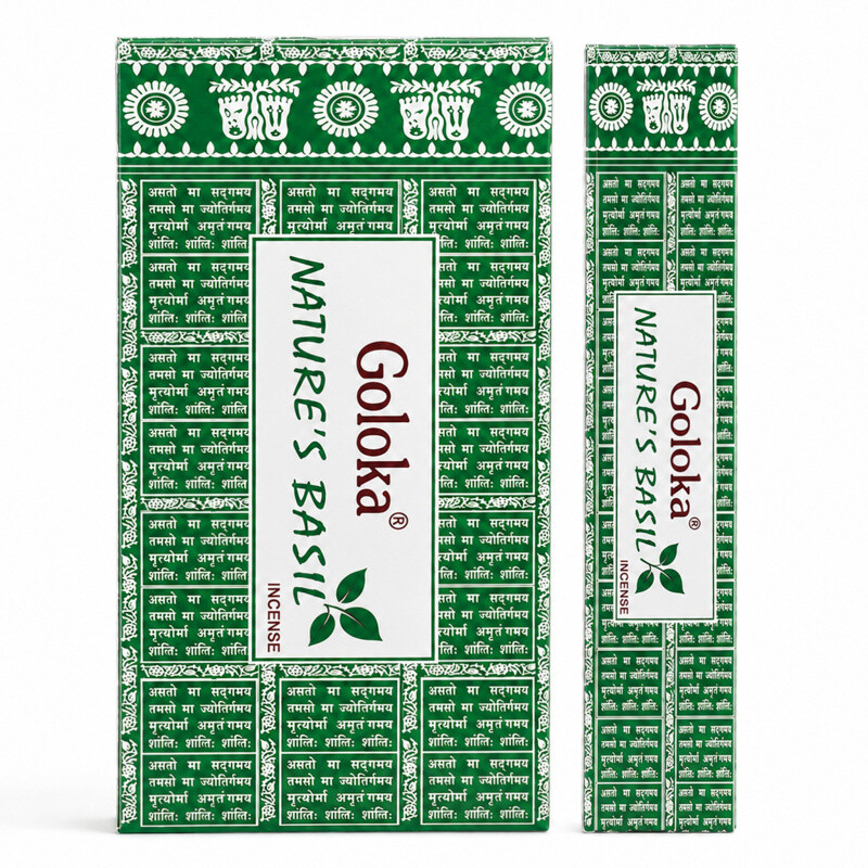Indické vonné tyčinky Goloka Basil 15 g