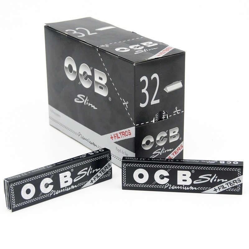 Cigaretové papírky OCB Premium Slim KS Filters Box 32 ks