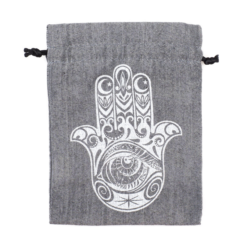 Pytlík dárkový Gifty Hamsa 11 x 14 cm šedá