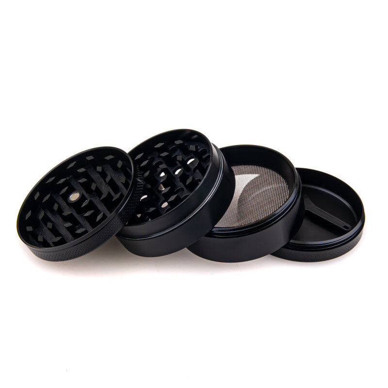 Drtička Black Leaf CNC 4,9 cm 4-dílná černá