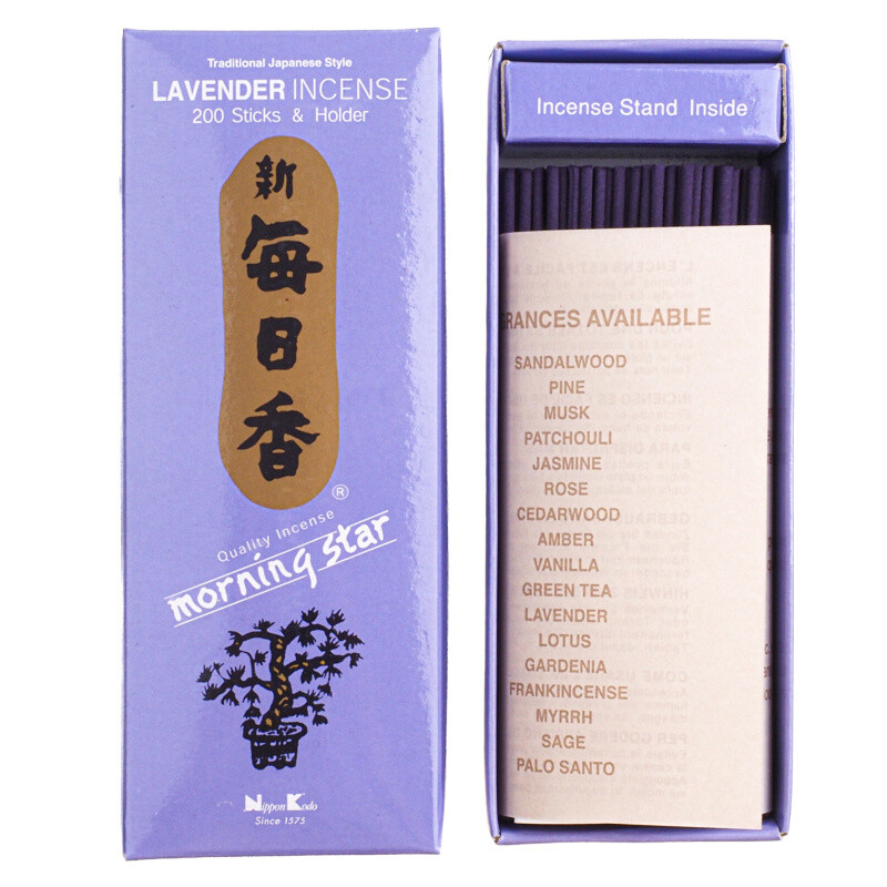 Japonské vonné tyčinky Nippon M/S 200 ks Lavender