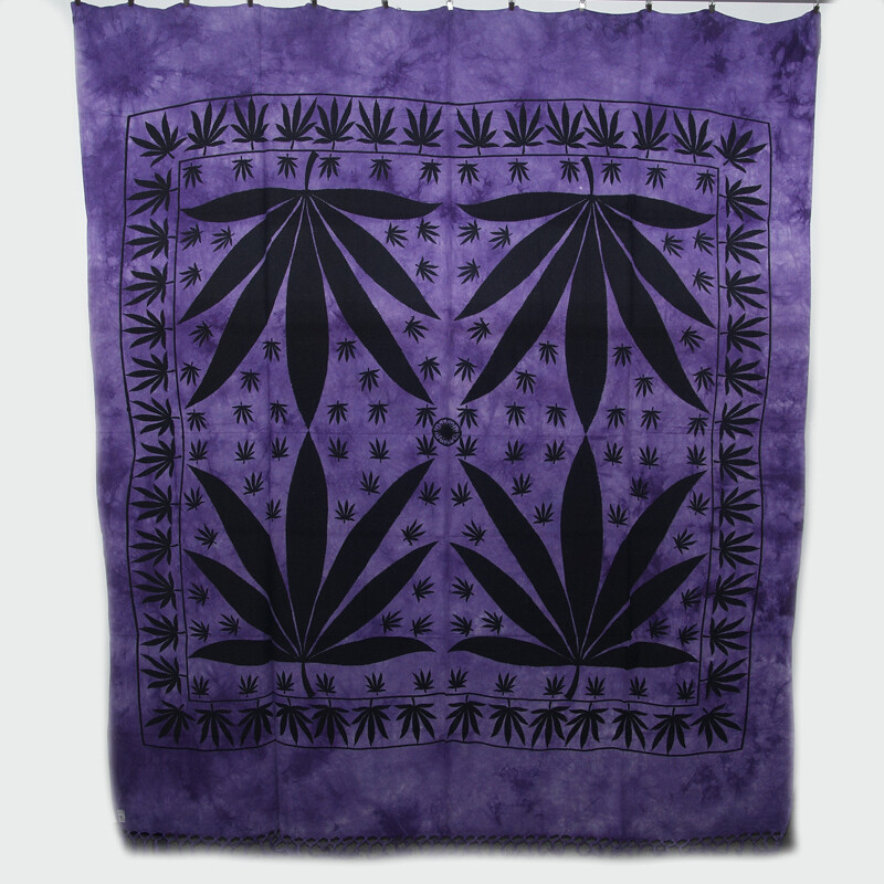 Přehoz double Indica fialová