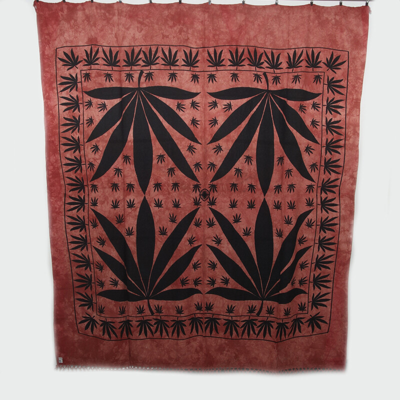 Přehoz double Indica červená