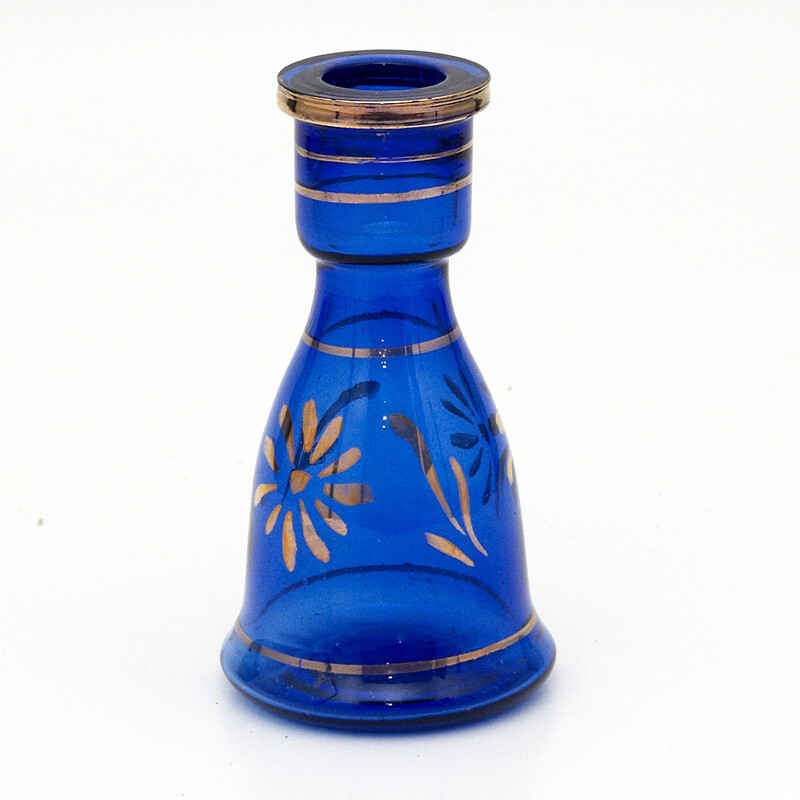 Váza pro vodní dýmky Top Mark Eset Painted Gold 19 cm modrá