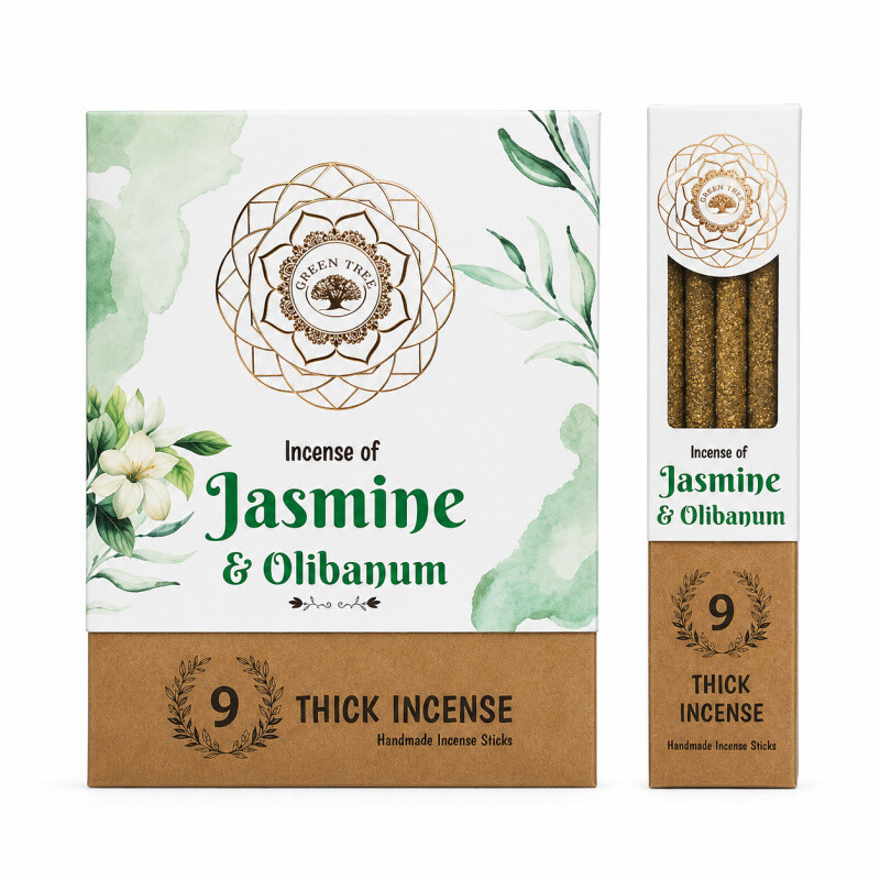 Vonné tyčinky Green Tree Botanical Olibanum - jasmín