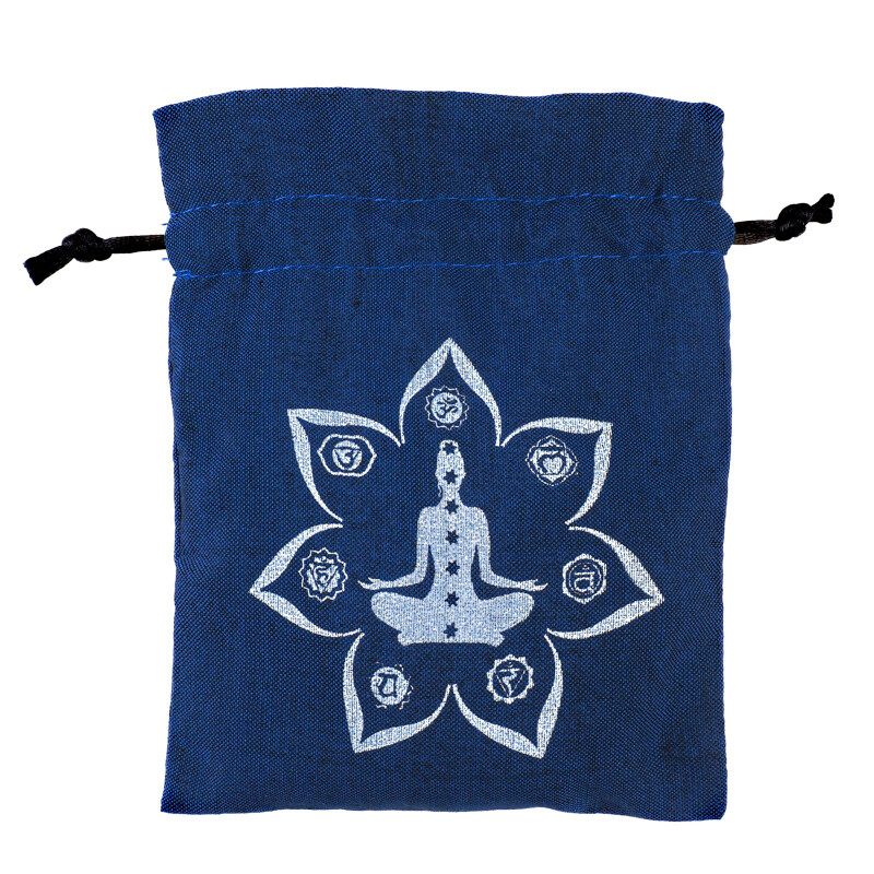 Pytlík dárkový Gifty Yoga 11 x 14 cm modrá