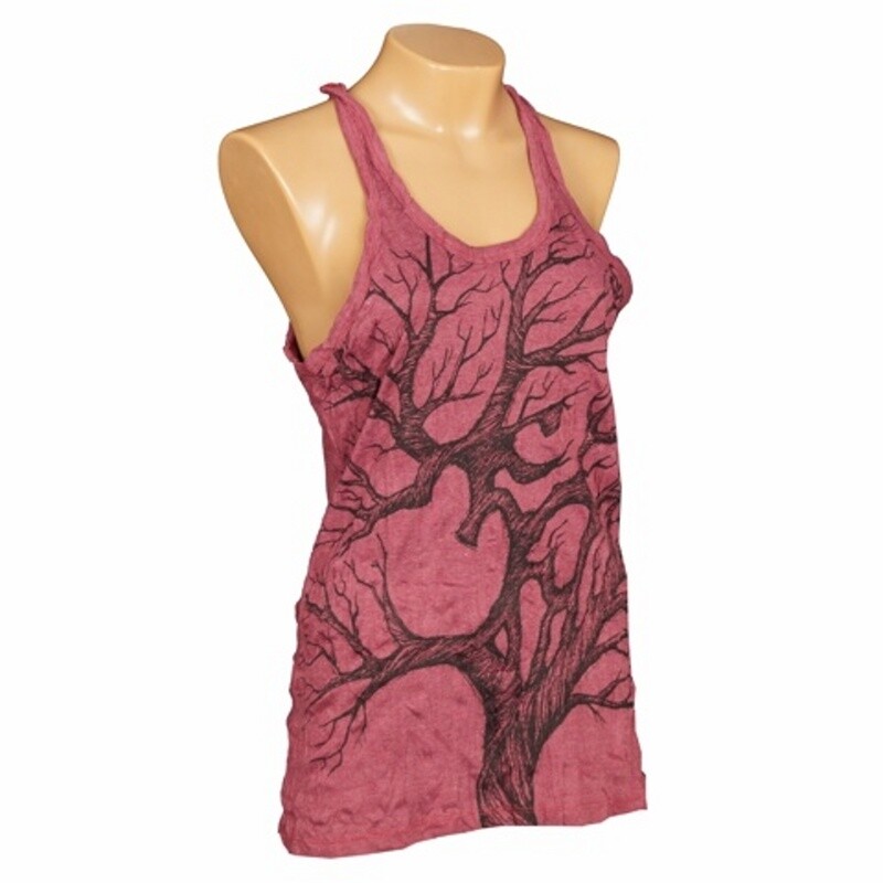 Tílko dámské SURE Tree Ohm L vínová