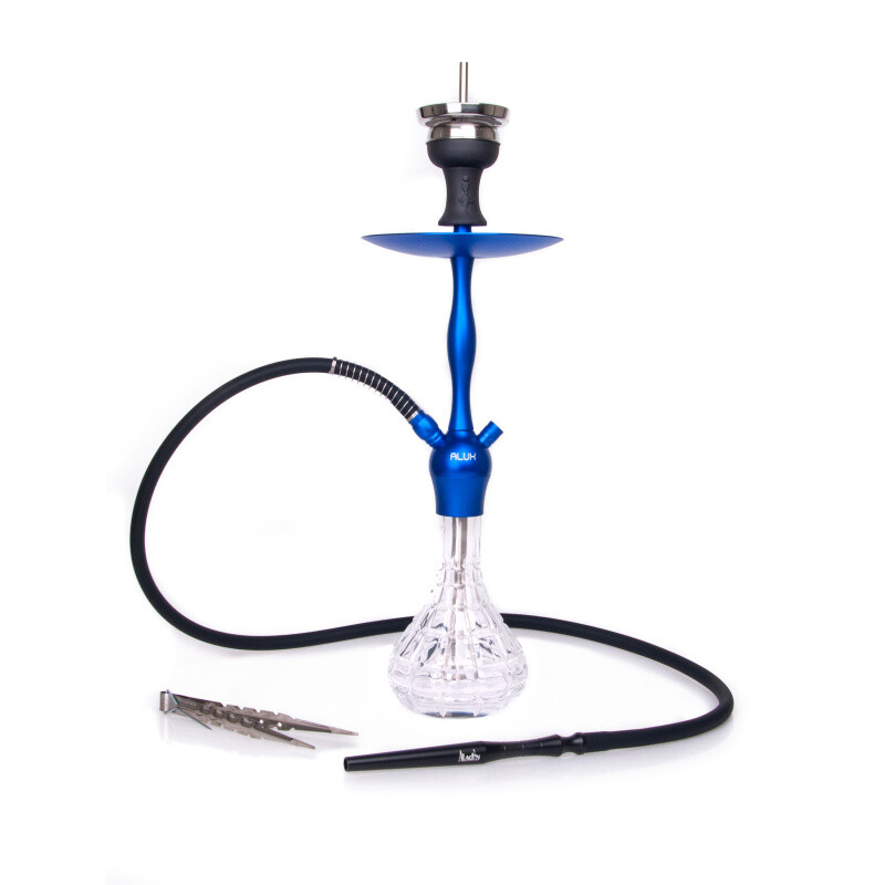 Vodní dýmka Aladin Alux Admiral Blue 50 cm Clear