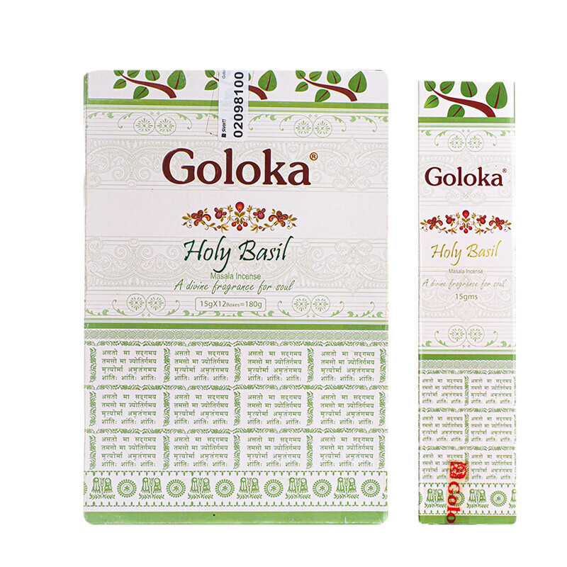 Indické vonné tyčinky Goloka Masala Holy Basil 15 g