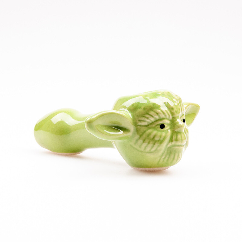 Šlukovka keramika Yoda 12 cm zelená