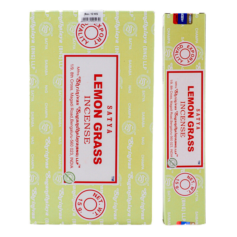 Indické vonné tyčinky Satya PK Lemongrass 15 g