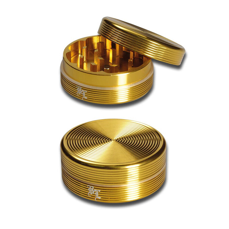 Drtička Ripple Black Leaf CNC 5 cm 2-dílná zlatá