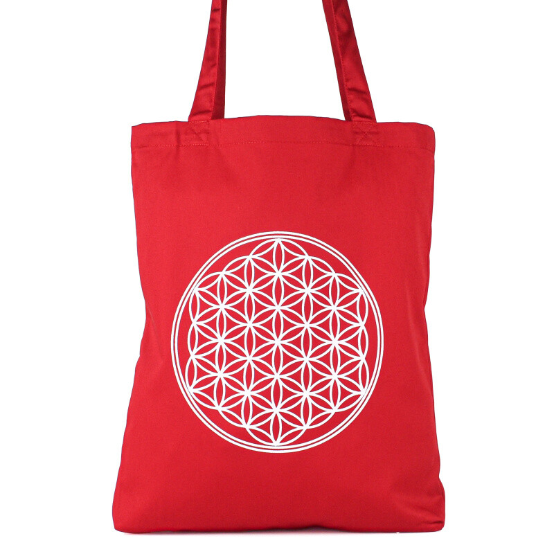 Taška Shoppy Flower of Life červená