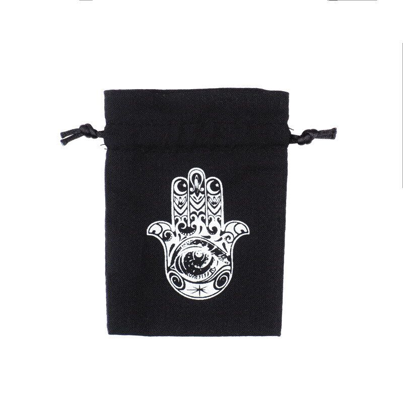 Pytlík dárkový Gifty Hamsa 8 x 11 cm černá