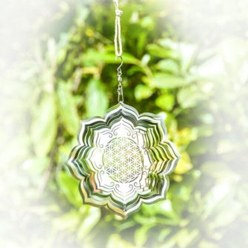 Závěsná dekorace Flower of Life Lotus 15 cm