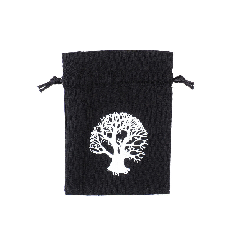 Pytlík dárkový Gifty Tree of Life 8 x 11 cm černá