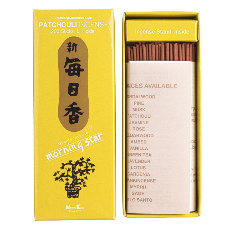 Japonské vonné tyčinky Nippon M/S 200 ks Patchouli