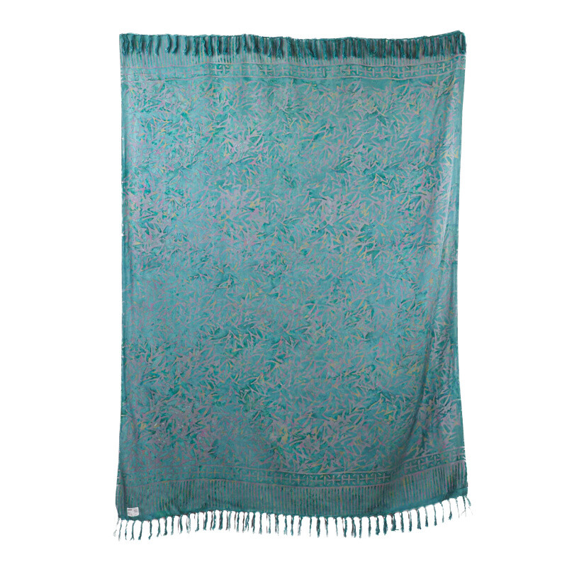 Pareo Sarong Bali Arti modrozelená 160 x 118 cm