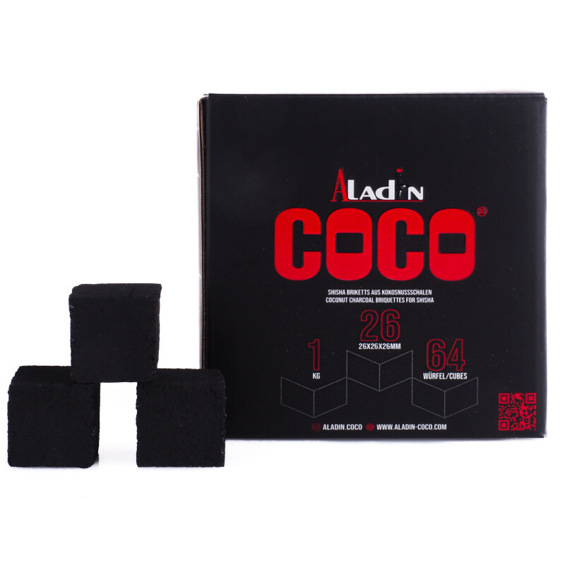 Uhlíky do vodní dýmky Aladin Coco 26 mm 1 kg