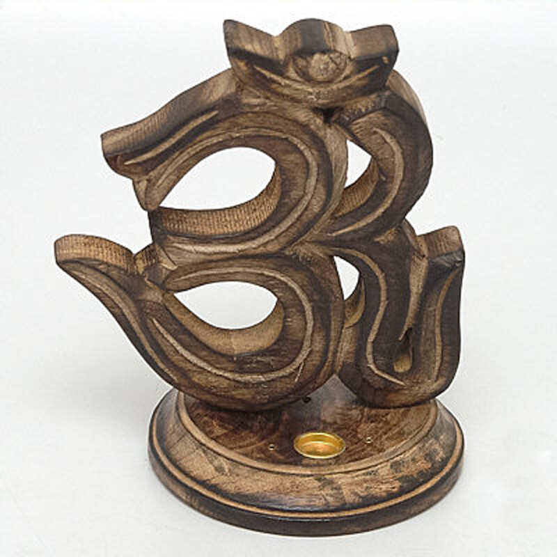 Stojánek na vonné tyčinky - Ohm dřevo 18 cm