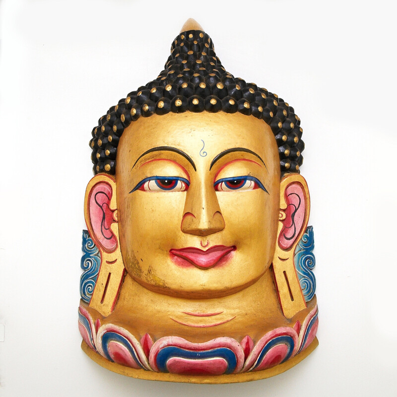 Maska dřevo Buddha 95 cm
