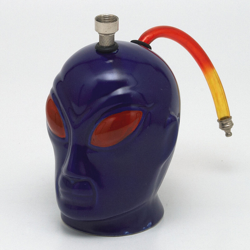 Bong keramika Alien I. 14 cm modrý