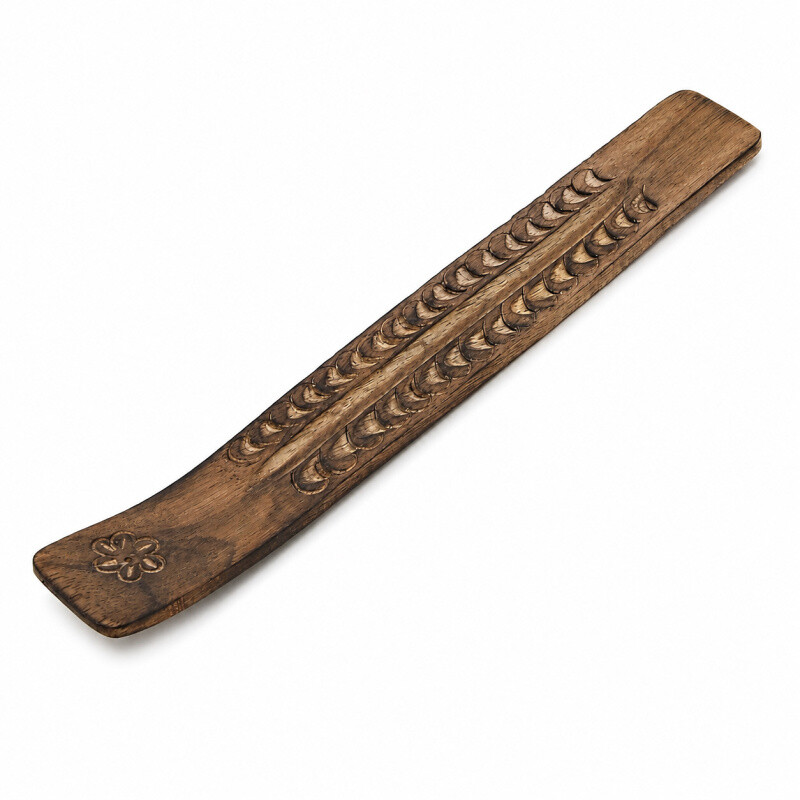 Stojánek na vonné tyčinky - lyže řezba antique