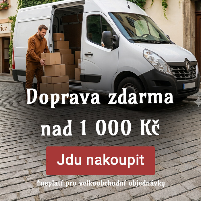 Doprava zdarma nad 1 000 Kč