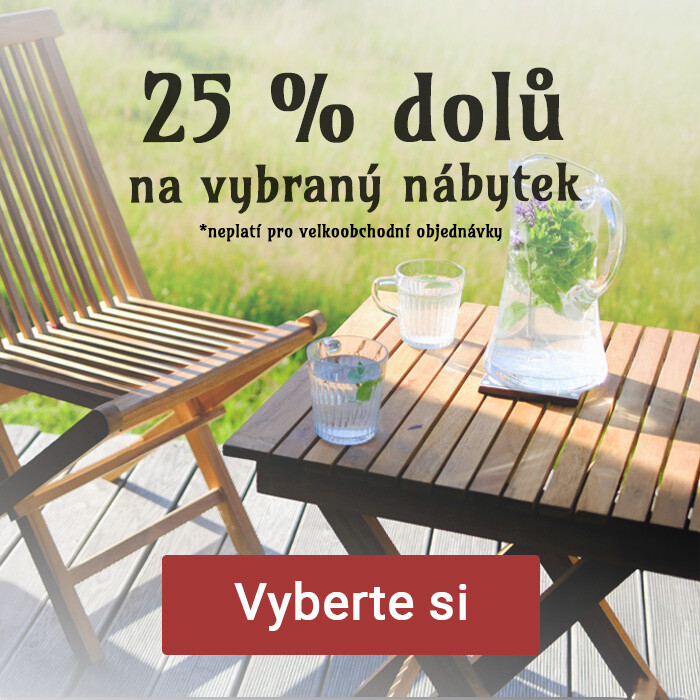 -25 % na vybraný nábytek