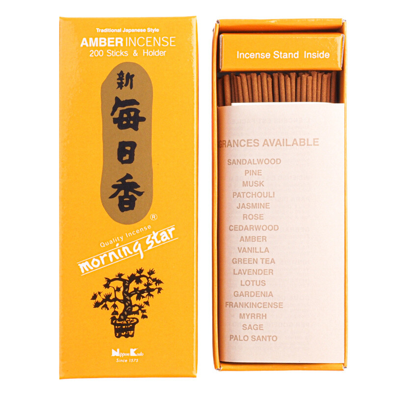 Japonské vonné tyčinky Nippon M/S 200 ks Amber