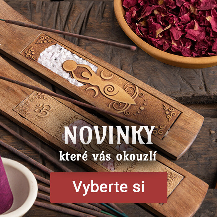 Novinky: tyčinky, vykuřovadla, stojánky