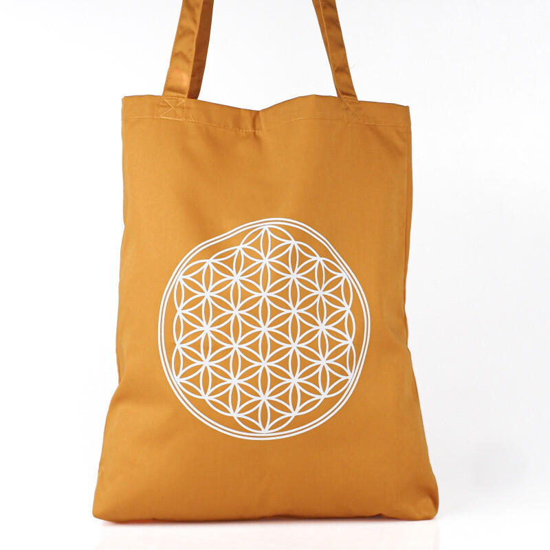 Taška Shoppy Flower of Life oranžová